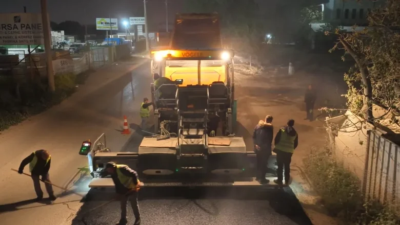 Bursa’da Çalı-Kayapa yolu gece gündüz demeden tamamlandı