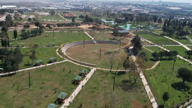 Kocaeli’de Gebze Millet Bahçesi son sürat ilerliyor