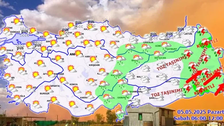 Doğu ve Güneydoğu’ya toz taşınımı uyarısı!