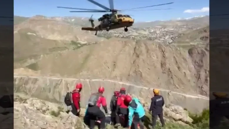 Hakkari’de yaralı vatandaş kurtarıldı