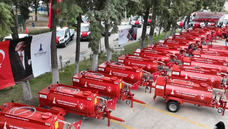 İzmir’de afetlere karşı güçlü adım… Orman köylerine 125 su tankeri