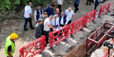 Malatya'da altyapı çalışmalarına yerinde inceleme